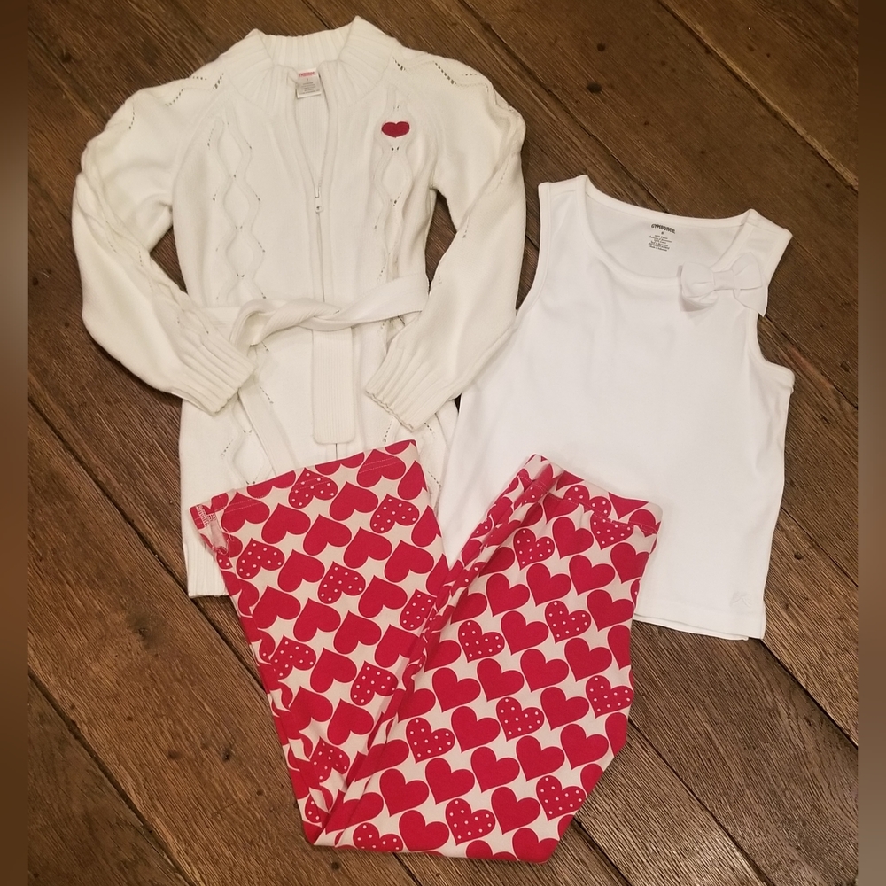 Gymboree Heart Outfit Size 8